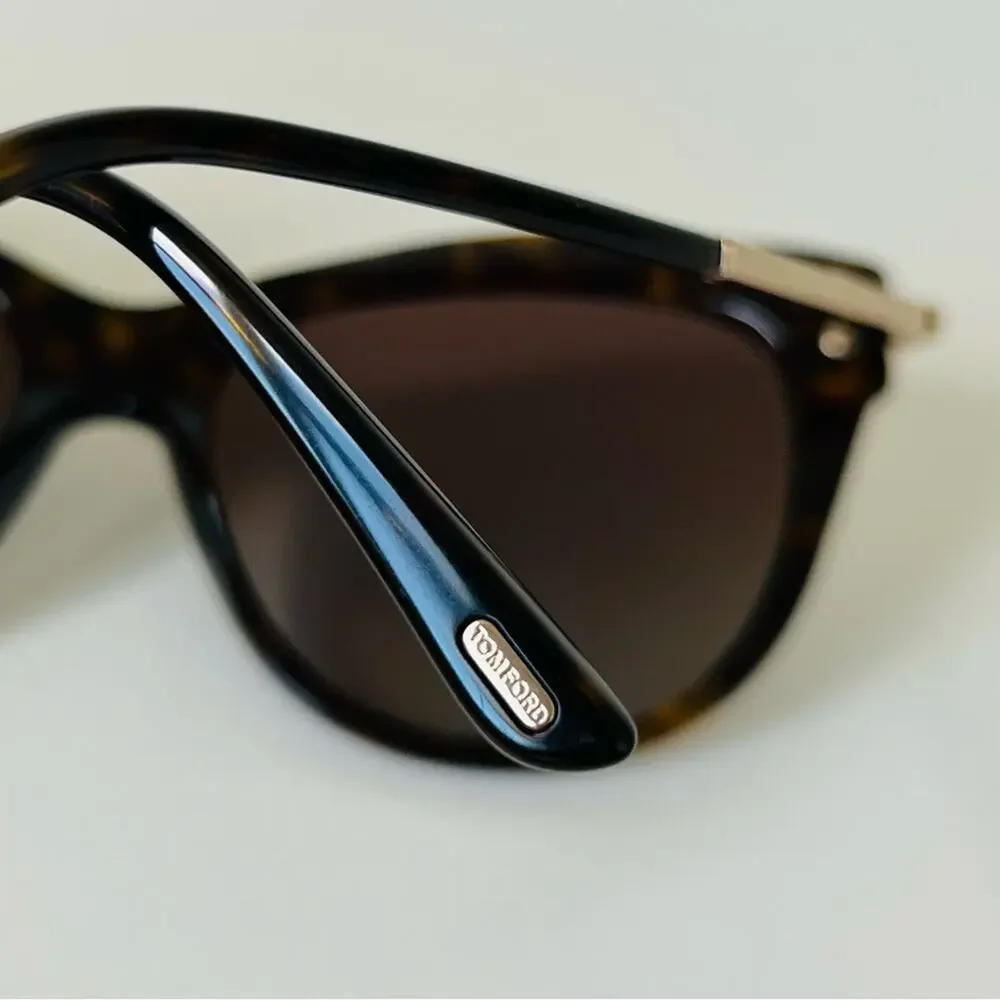 Tom Ford sunglasses Kira Polarized TF821 52H Cat Eye Authentic New Havana